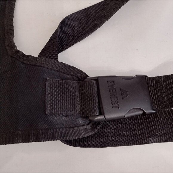 Everest Aztec Print Black Canvas Adjustable Crossbody Messenger Bag Multi Pocket - Picture 9 of 12